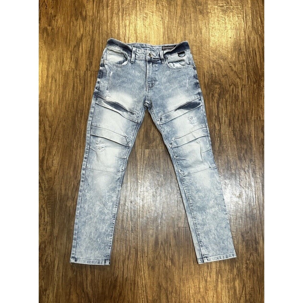 South Pole  Jeans Women’s 10 ( 27x26)  Stretch Acid Wash Distressed Slimming Y2K